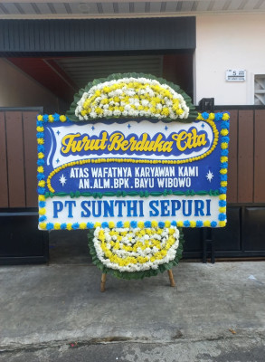 Papan Bunga Duka di Sukacai